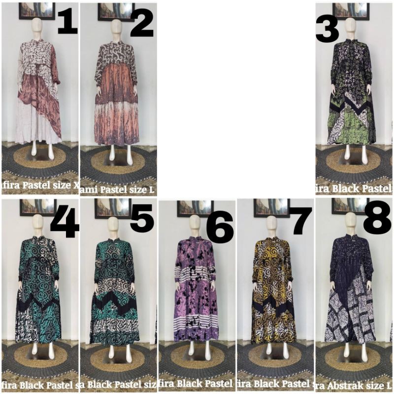 GAMIS SAFIRA DAN MINAMI kaftan twill ori premium