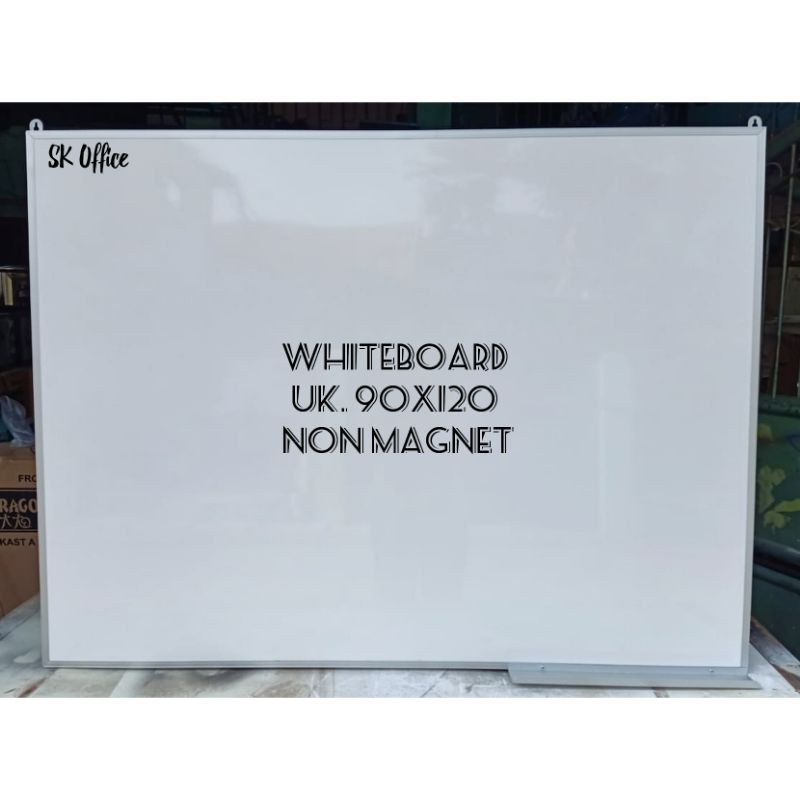 

white Board uk. 90x120 Non Magnet Papan Tulis Gantung