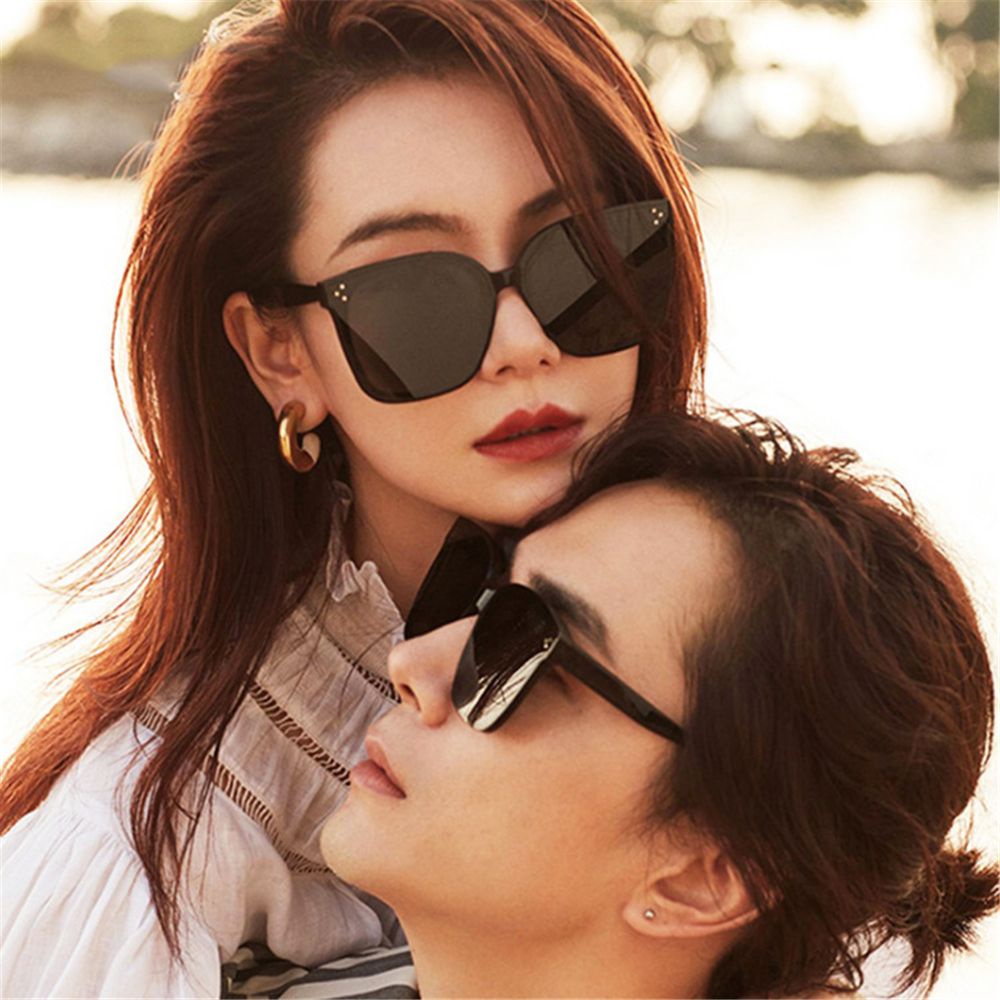 ROW Fashion Polarized Sunglasses Outdoor UV400 Protection Square Sunglasses Beach Vacation for Driving Shopping Men &amp; Women Star With The Same Oversized