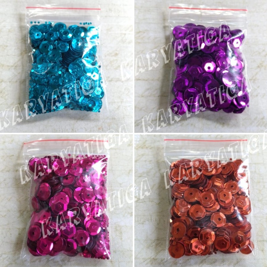 Payet Manik Piring 6 mm (5 gram)