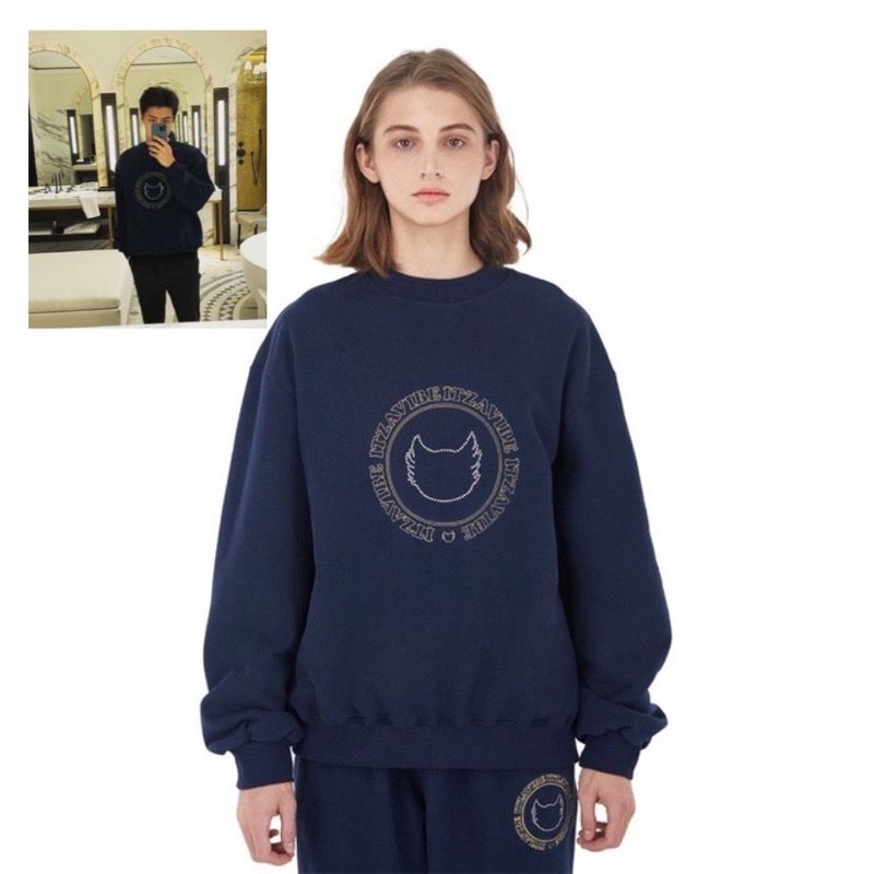 [PO] ITZAVIBE  SWEATSHIRT CIRCLE GLITTER LOGO SEHUN EXO