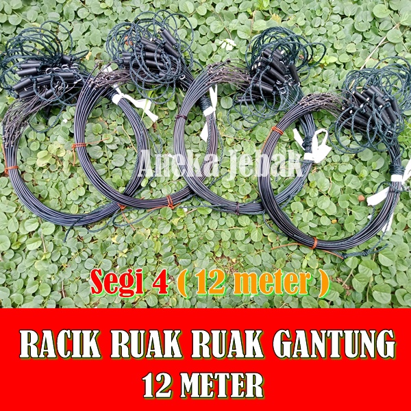 Jerat Racik Ruak2 Gantung 12 Meter | Segi 4 Prangkap Burung Truwok