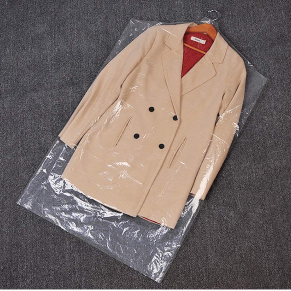 [Featured]1Pcs 60*90cm Transparent Clothes Dust Cover  Garment Bag /Disposable Plastic Clothes Dust Cover Bag /Waterproof And Dustproof Bag Garment Bags For  Dry Cleaner Home Storage,Travel, Clothes Storage