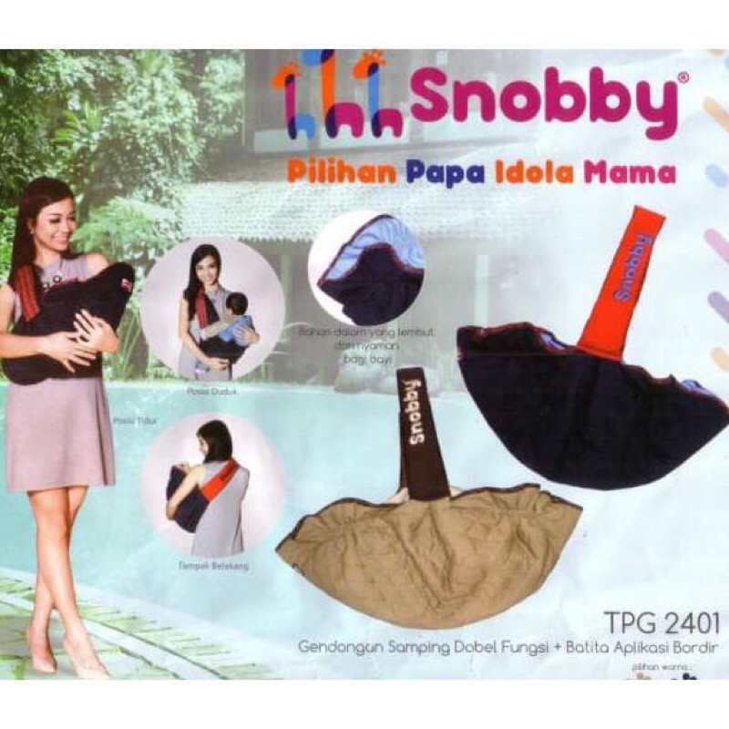 Gendongan Bayi Samping Snobby TPG 2401/GENDONGAN MULTIFUNGSI BAHAN KATUN LEMBUT PERLENGKAPAN BAYI