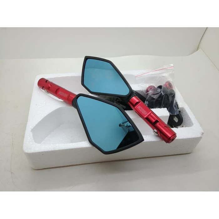 Spion Tomok Cbr Gsx Ninja R25 R15 Vixion CNC Full Kaca Biru