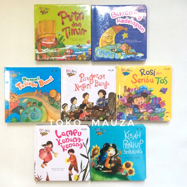Dongeng Halo Balita : Putri dari timur, Lampu kunang kunang, Bintang kedelapan buku anak Mizan