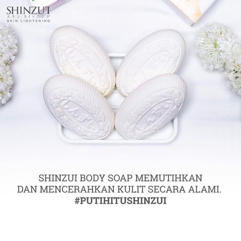 SHINZUI sabun batang 85gr / sabun mandi shinzu’i skin lightening