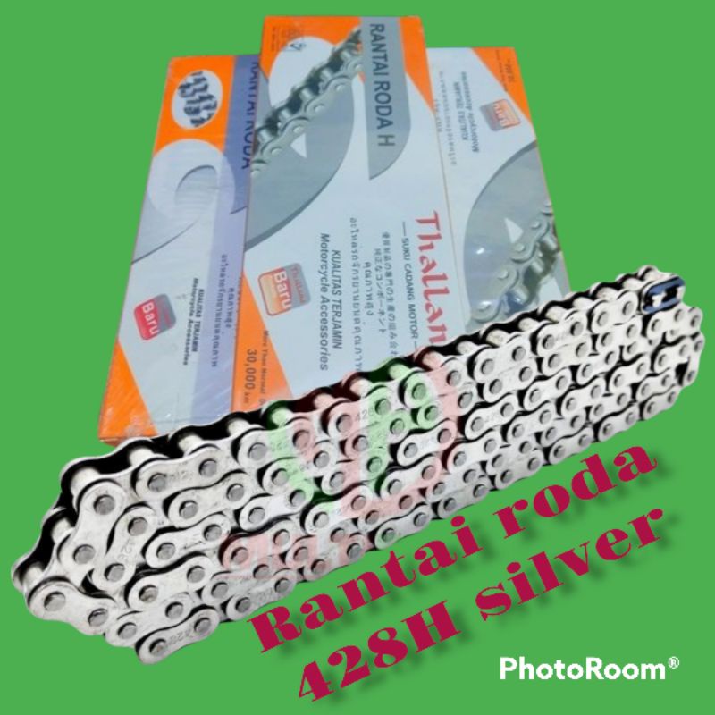 RANTAI RODA 428H-104L SILVER