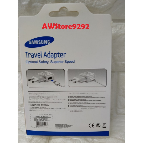 Travel Charger Kabel data USB Samsung galaxy Note 4 S6