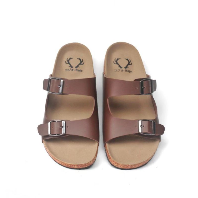 CRAFTS x LIRPA Sandal Pria Sendal Slide Pria Sandal Kasual Trendy Brown Navy Black