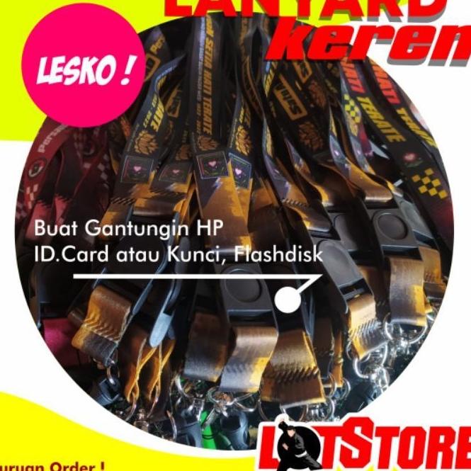 {K-AAO】 {❤】 Lanyard PSHT | Gantungan Kunci PSHT | Gantungan HP PSHT | Gantungan ID Card PSHT