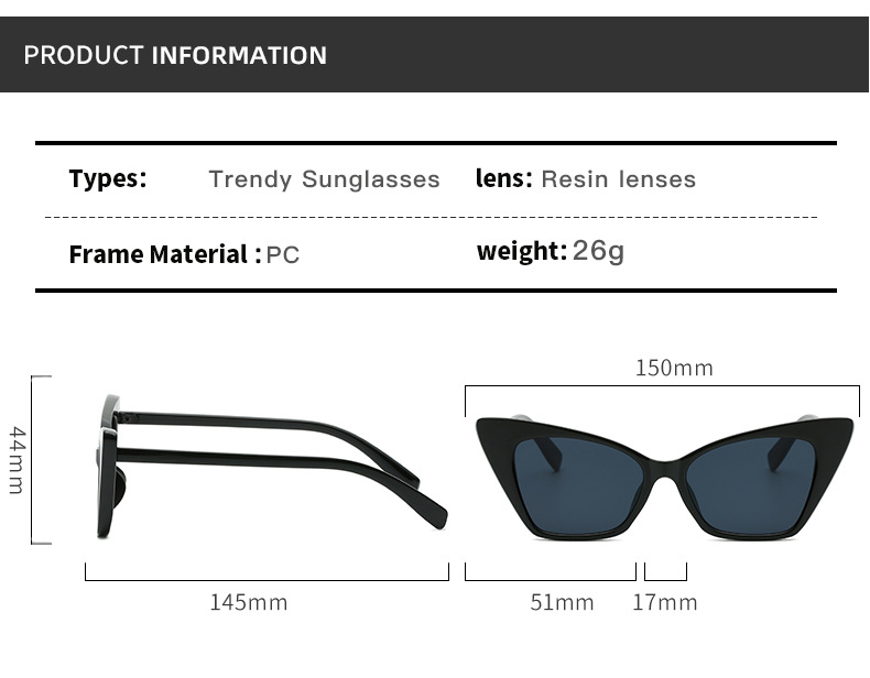 CATEYE 2022 Kacamata Hitam Cat Eye Vintage Retro Lensa Cermin UV400 Frame Metal Untuk Wanita