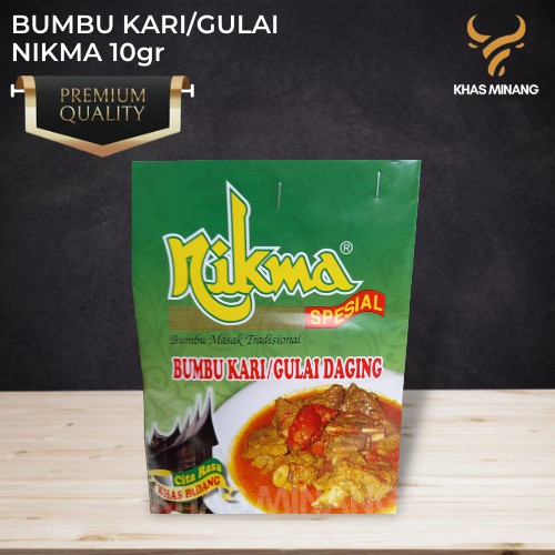 

Bumbu Masak Kari Gulai Daging Nikma 20gr Kari Daging Ayam Citarasa Khas Padang Minang