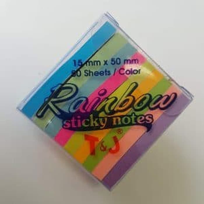 

Langsung Order Sticky Notes T & J Rainbow Uk. 15 x 50 mm terbaik