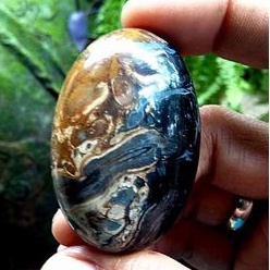 batu akik pancawarna fosil kayu aren(0258)