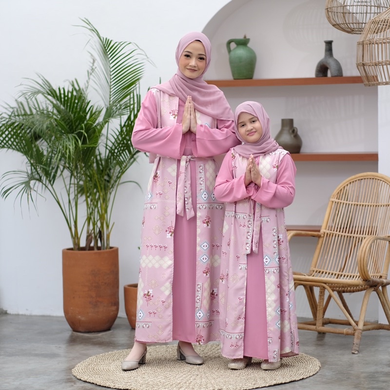 GAMIS COUPLE IBU DAN ANAK GAMIS ABAYA KIRANA GAMIS [Harga Terpisah]