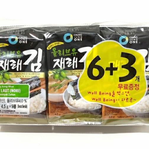 

Chung Jung One Seaweed 6 + 3 Rumput Laut Korea Nori Chung Jung Won