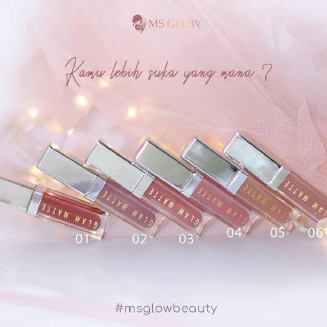 LIPSTIK MSGLOW //GLAM MATTE //ORIGINAL MS GLOW