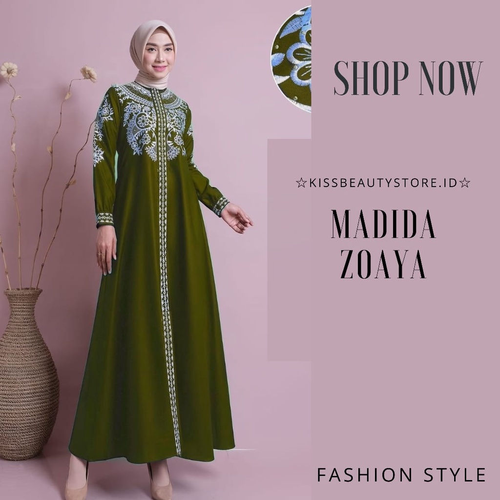 NEW GAMIS PREMIUM MADINA ZOEYA DRESS MUSLIM WANITA BERKUALITAS PREMIUM MATT TOYOBO FODU IMPORT JEPAN