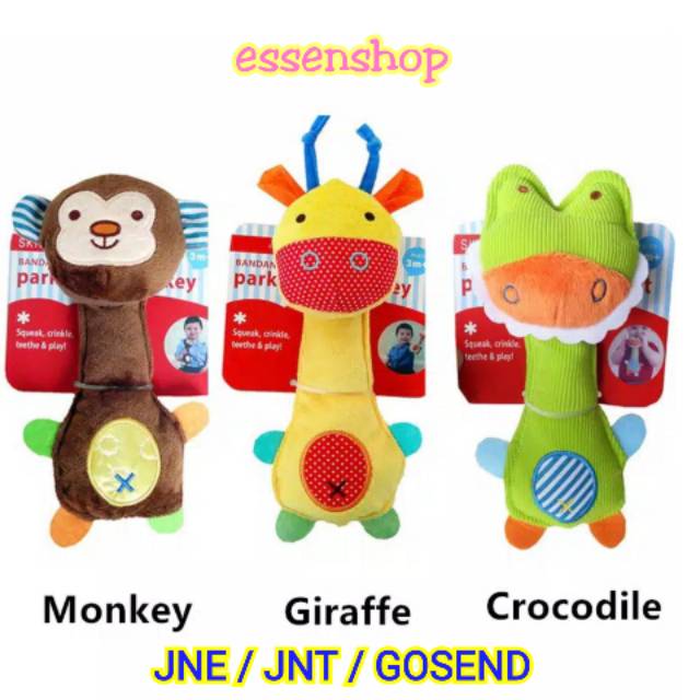 BONEKA Rattle Stick Mainan Bunyi Anak Bayi tetot kerincingan