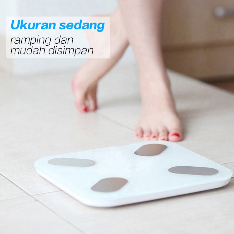 OLLA Timbangan badan digital dengan menggunakan App dapat mengukur lemak dan otot dalam tubuh-WS2