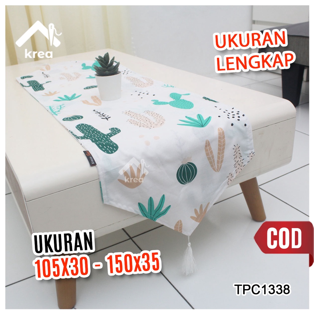 Taplak Meja / Table Runner Ukuran 105x30 - 150x35 TPC1338