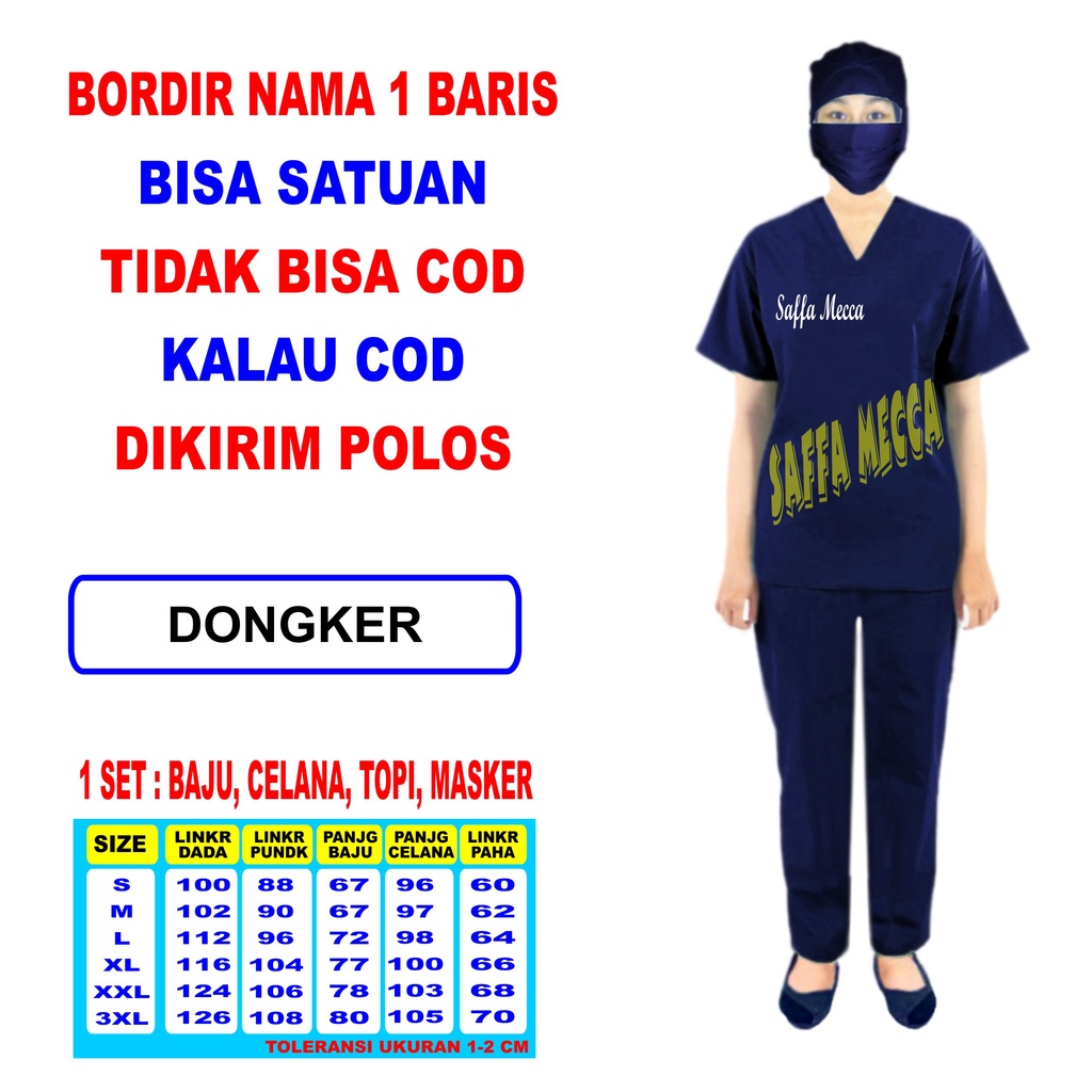 BORDIR NAMA BAJU OKA / BORDIR BAJU OK / BORDIR OKA / LENGAN PENDEK TANPA COD