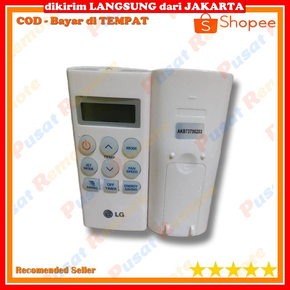 Remote Remot AC LG AKB73756203 AKB73756207 PLASMA JETCOOL HERCULESmini Original Bagus Rep Bergaransi