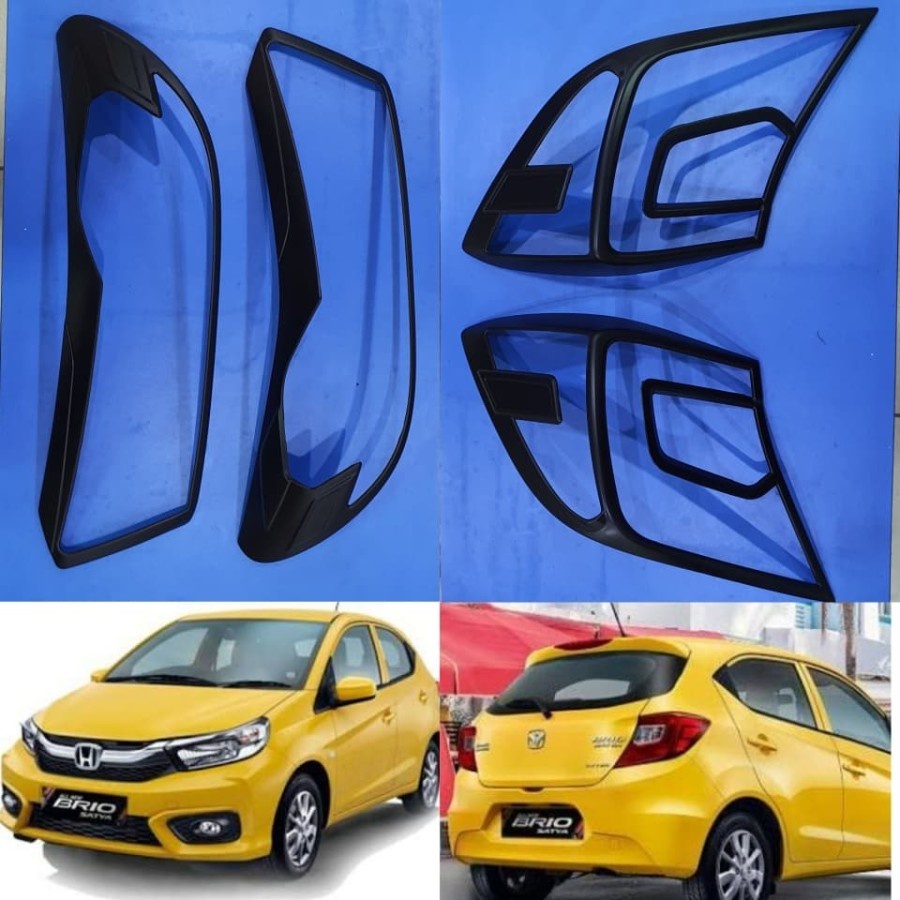 Paket Garnish Depan & Garnish Belakang All New Brio 2019 Hitam
