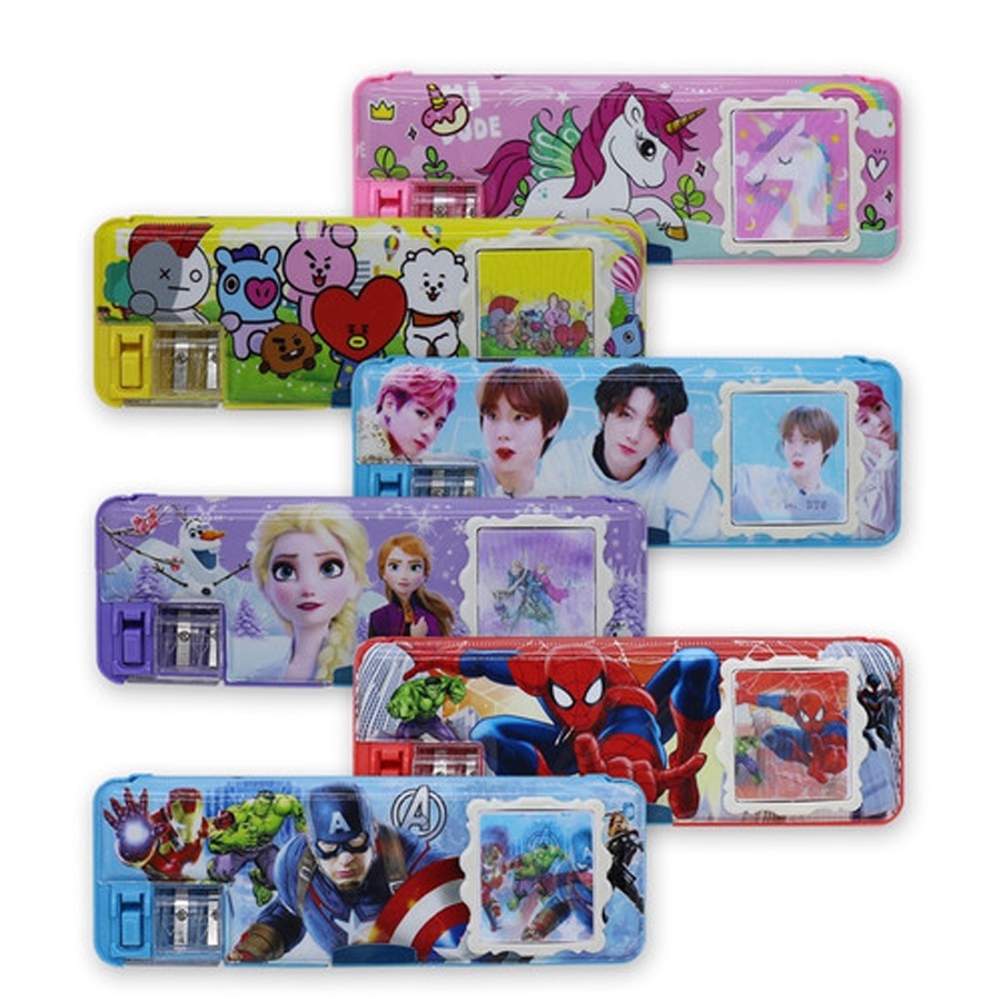 

Tempat Pensil Kalkulator Karakter / Kotak Pensil Anak Untuk Perempuan Dan Laki Laki / Tepak Wadah Pinsil / Pencil Case