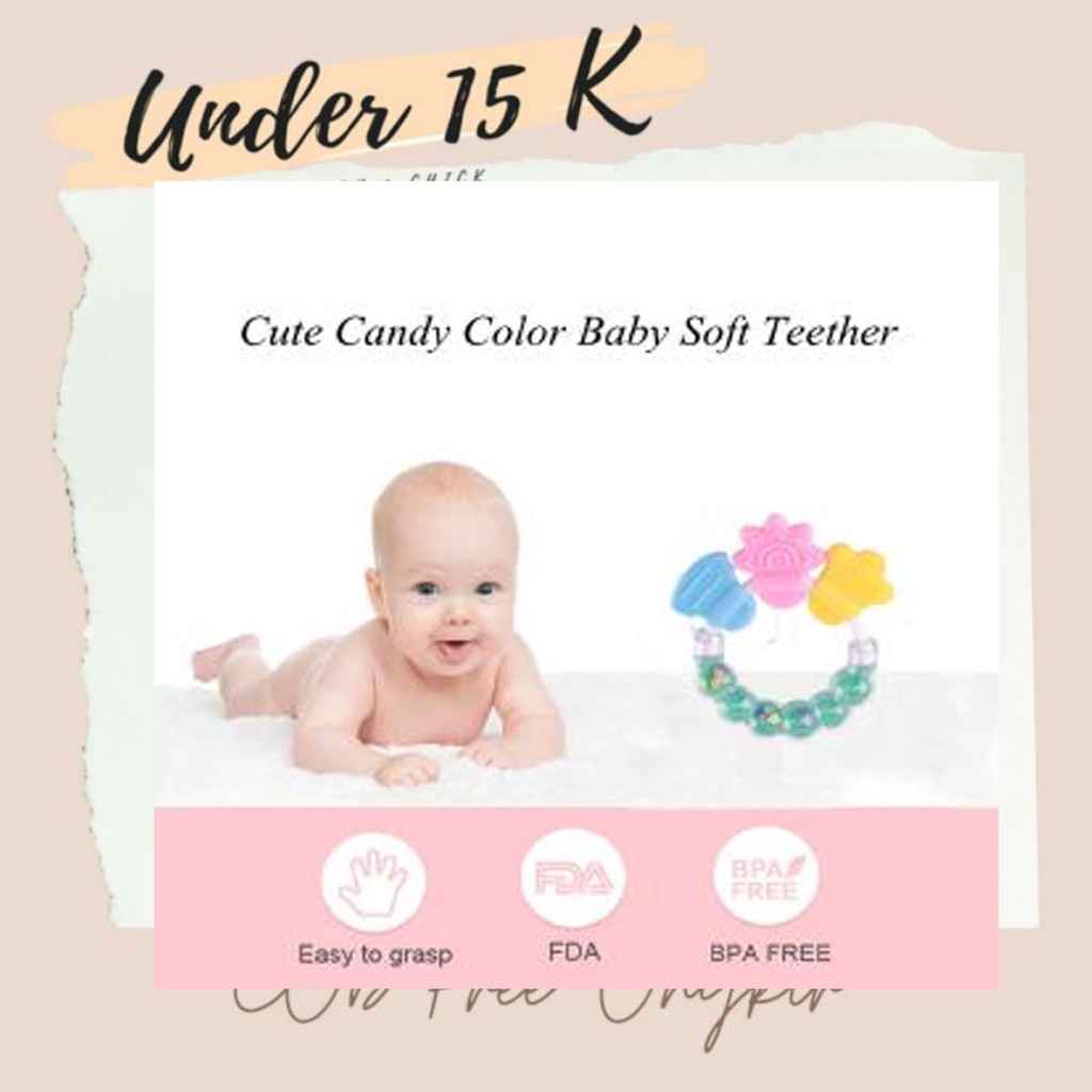 Rattle Bayi – AC 311 - mainan motorik teether tether krincingan gigitan gigit genggam perangsang gig
