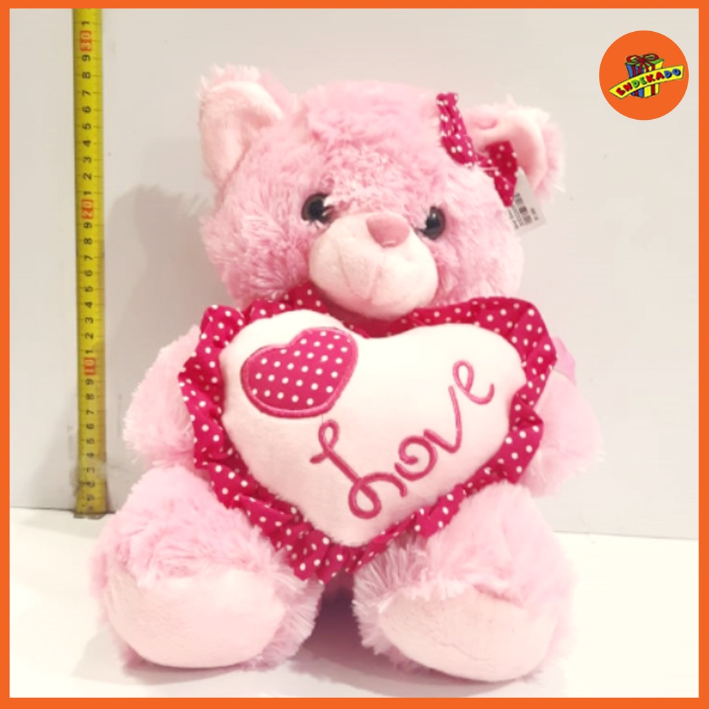 MAKASSAR! BONEKA BEAR BANTAL LOVE - Boneka Beruang