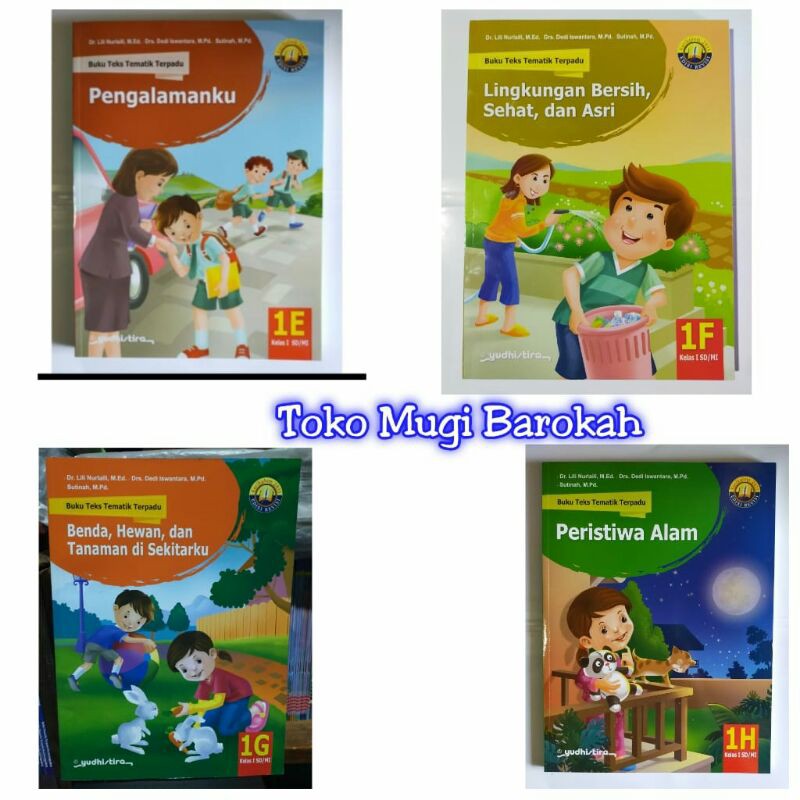 Buku Teks Tematik Terpadu 1E 1F 1G 1H SD Kelas 1 Semester 2 Kurikulum 2013 Revisi