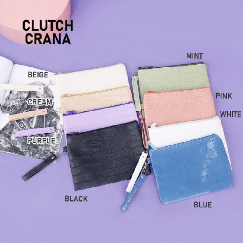 CLUTCH CRANA || Clutch croco fashion wanita