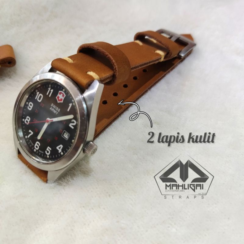 Tali jam kulit crazy horse / Strap jam kulit asli / tali jam kulit asli / tali kulit jam tangan