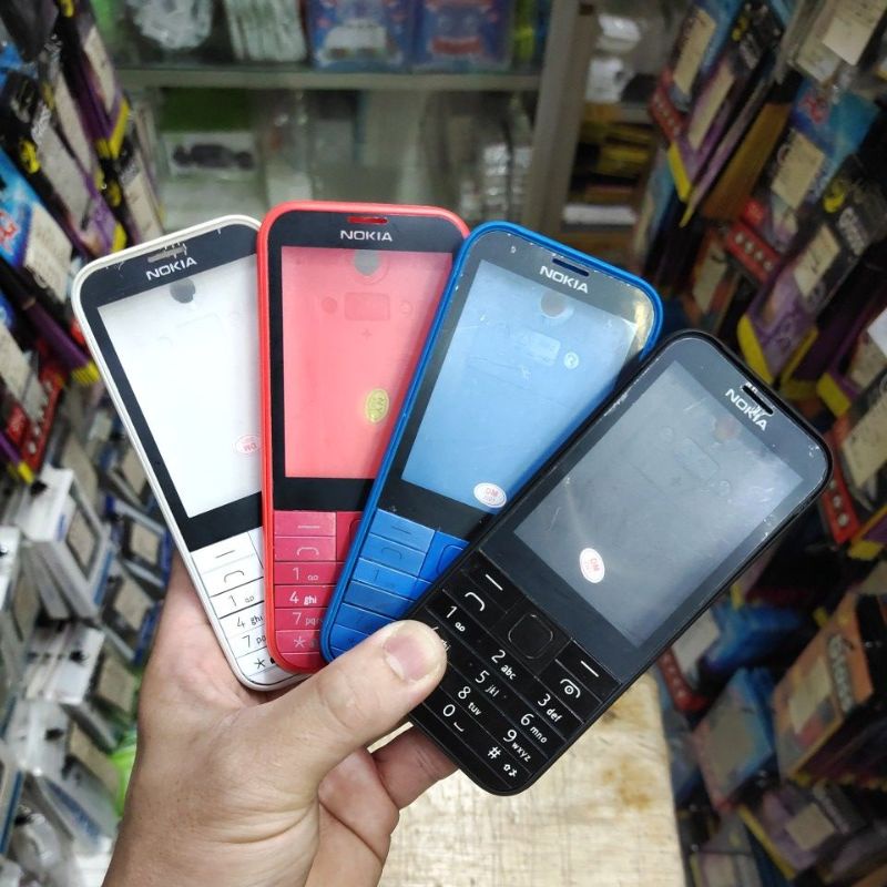 Casing Nokia 225 / RM-1011 / RM1011 / NOKIA ASHA 225 FULLSET dan DEPAN BELAKANG Mantap murah meriah