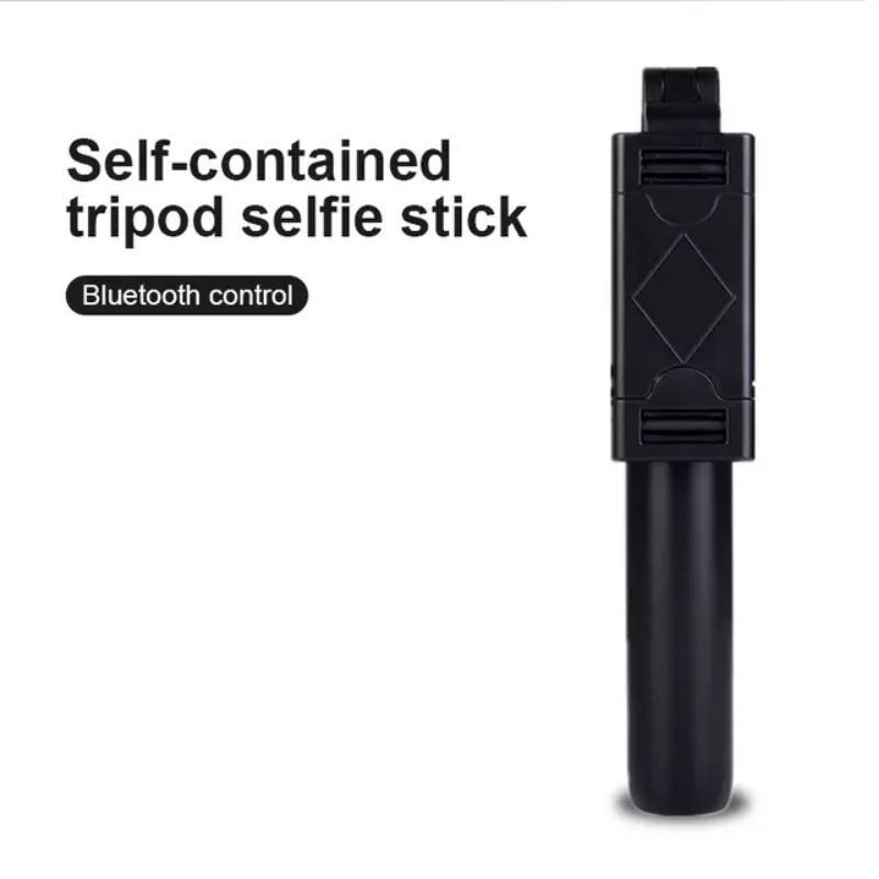 Tongsis Tongkat Selfie StickTripod Bluetooth Black Platinum K07