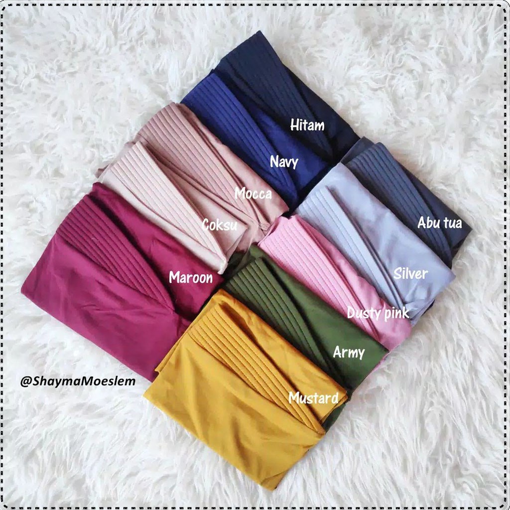 Khimar Pinguin Jersey Pet Antem / Khimar Pinguin Bahan Jersey Premium