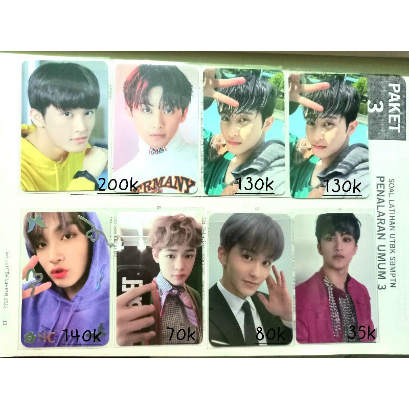 photocard mark photoframe ncit haechan yb agent chilling superm tour lucas taeil
