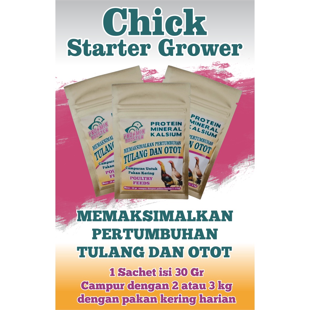 Chick starter grower Suplemen ayam pakan kering