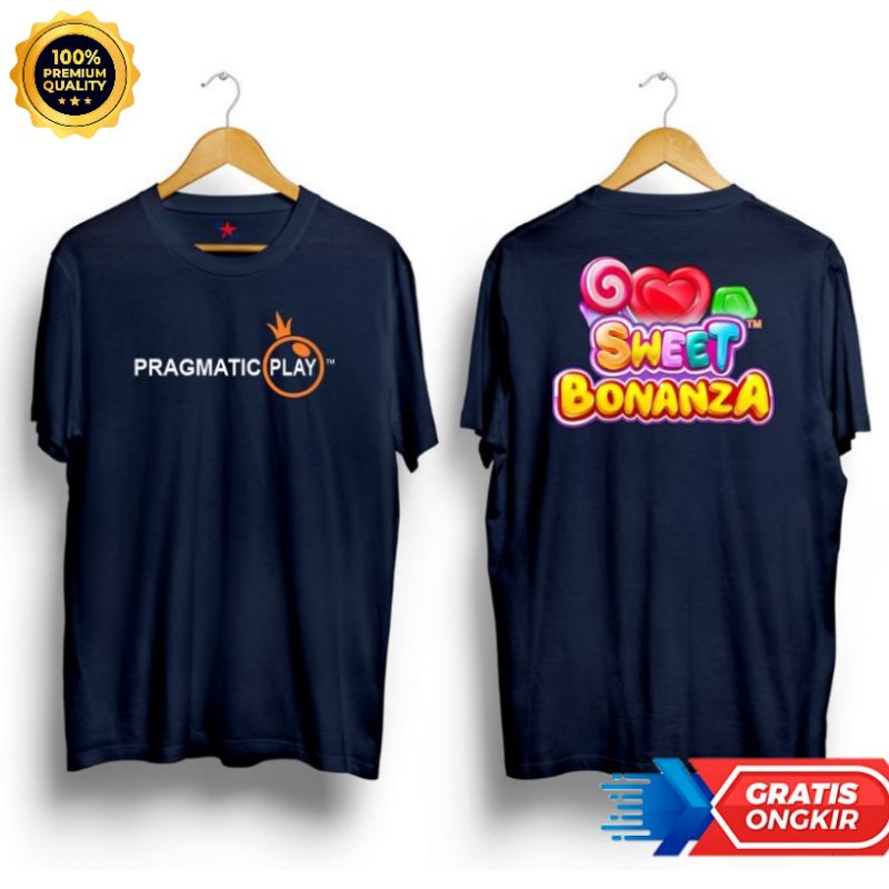Kaos T shirt Baju PRAGMATIK PLAY BONANZA Distro Atasan Pria Wanita/ kaos Game Slot Bonanza Keren