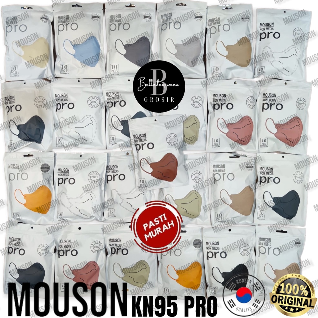 PRO KN95 MOUSON 5PLY - MASKER KN95 NEW KOREA DESIGN MOUSON PRO 5PLY ( LIKE AER )