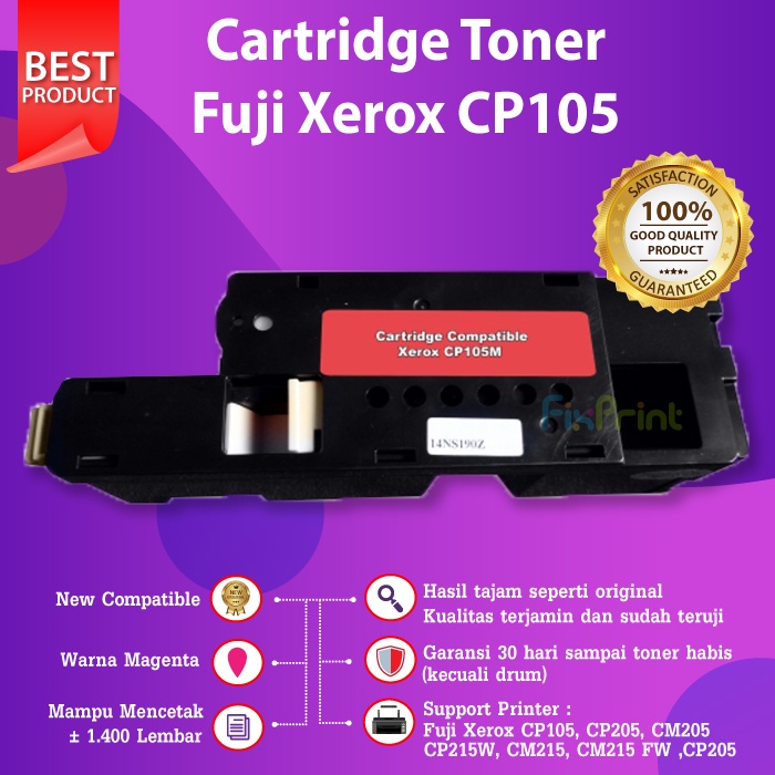 Cartridge Toner Compatible Fuji Xerox CP105 CP215W CM215 CM215FW CP205 CM205 With Chip