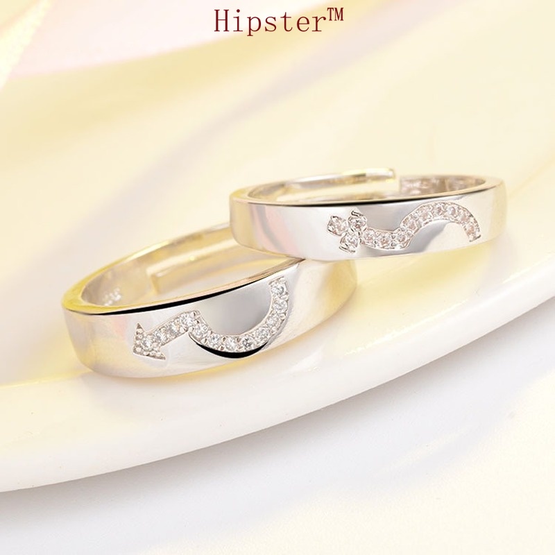 Trendy Korean Fashion Simple Couple Adjustable Ring