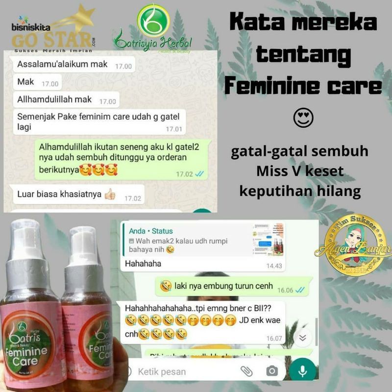 (BISA COD)FEMINIM CARE/ OBAT KEPUTIHAN /OBAT GATAL GATAL MISS V/ FEMINIM CARE BATRISYIA