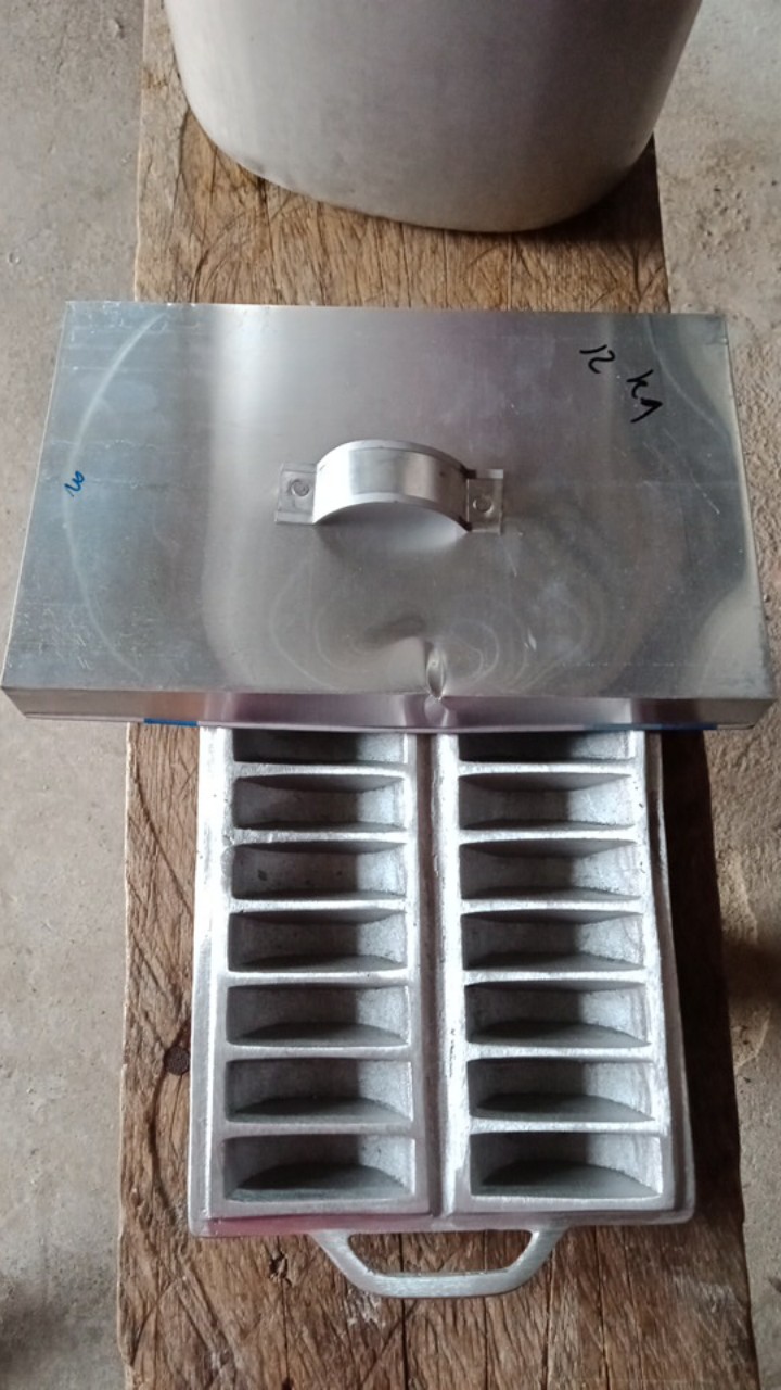 Cetakan Kue Bandros/pancung/pukis/rangin 20 Lubang+tutup Aluminium
