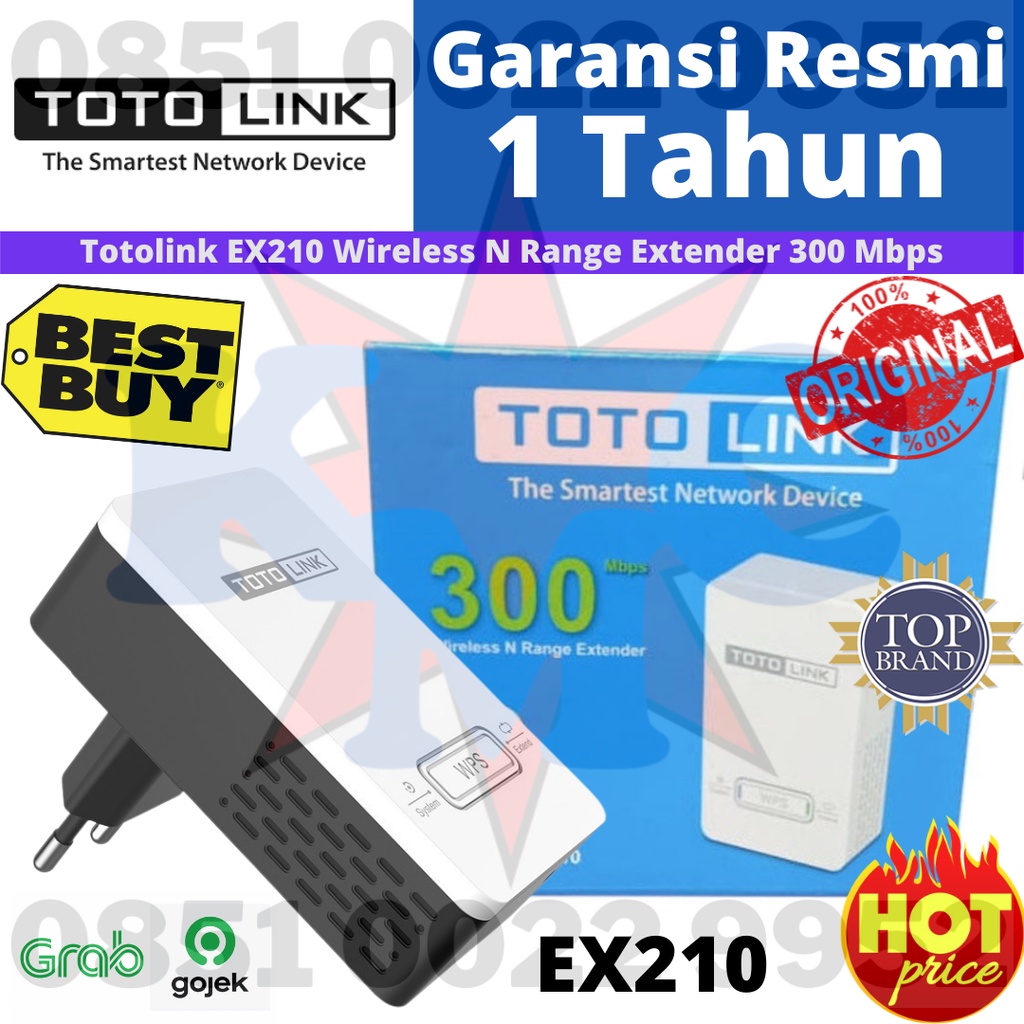 Totolink EX210 Wireless N Range Extender 300 Mbps