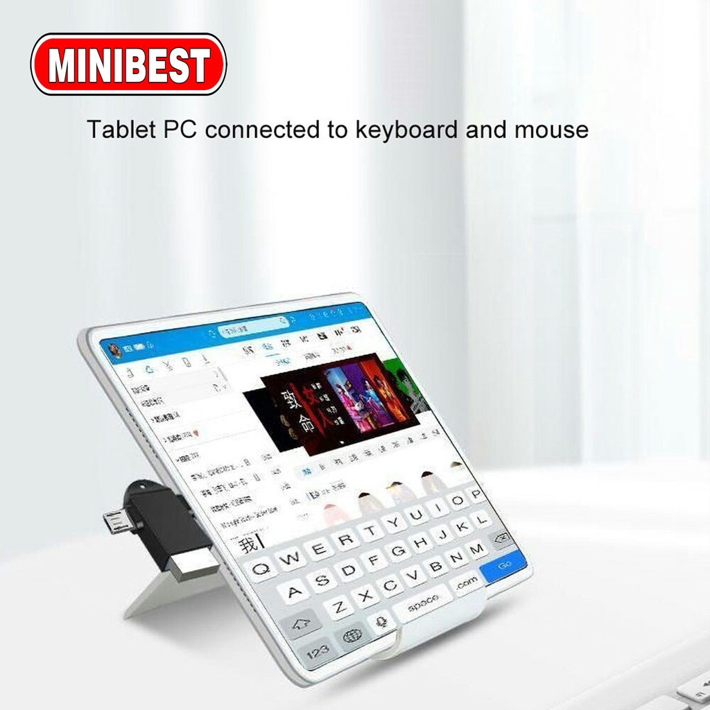 MB OTG Type C Adapter 2 In 1 Micro Usb C 3.0 Flash Disk Dan Mouse Konektor Untuk Android Smartphone