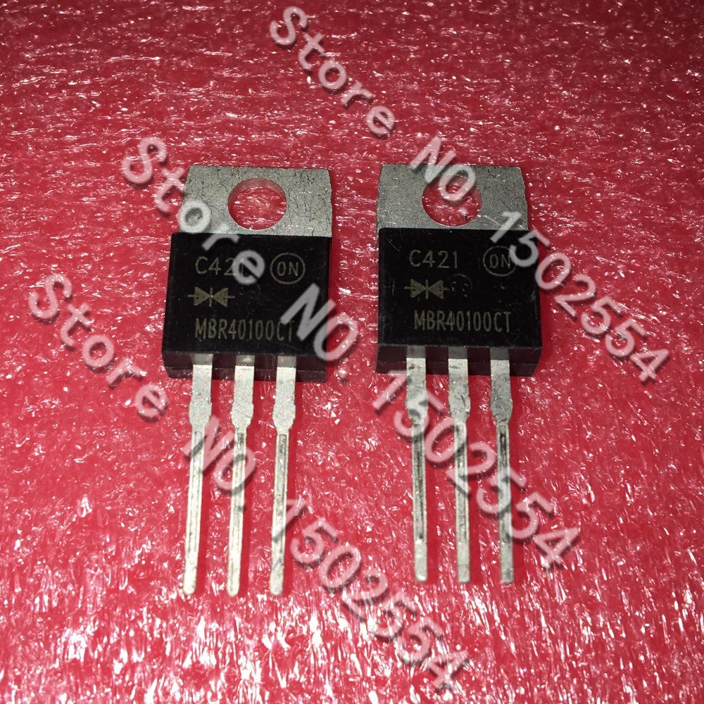 10pcs / LOT MBR40100CT TO-220 Schottky rectifier diodes