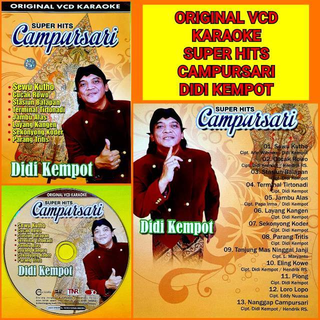 KASET MUSIK VIDEO VCD ORIGINAL LAGU KARAOKE DIDI KEMPOT CAMPURSARI